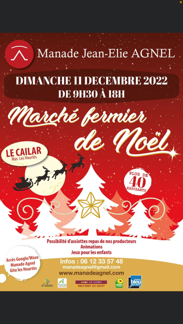 Marché de Noël fermier le 11 décembre 2022 Marché de Noël fermier le 11 décembre 2022